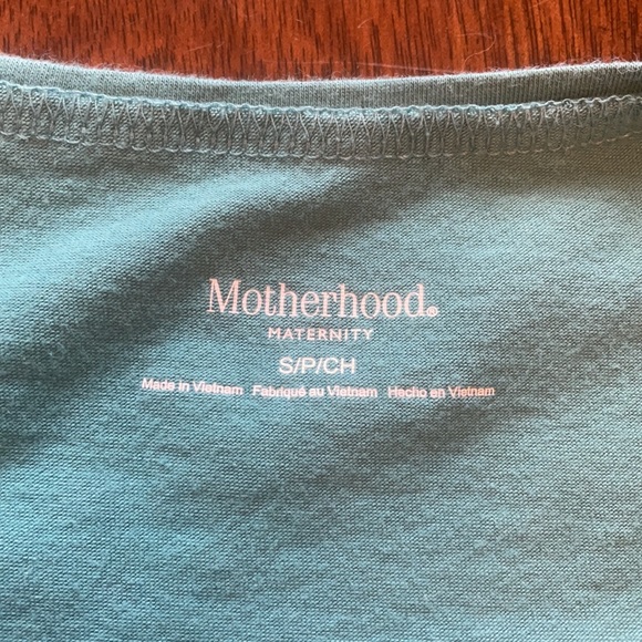 Motherhood Maternity Teal Tee Size Small - Picture 2 of 2
